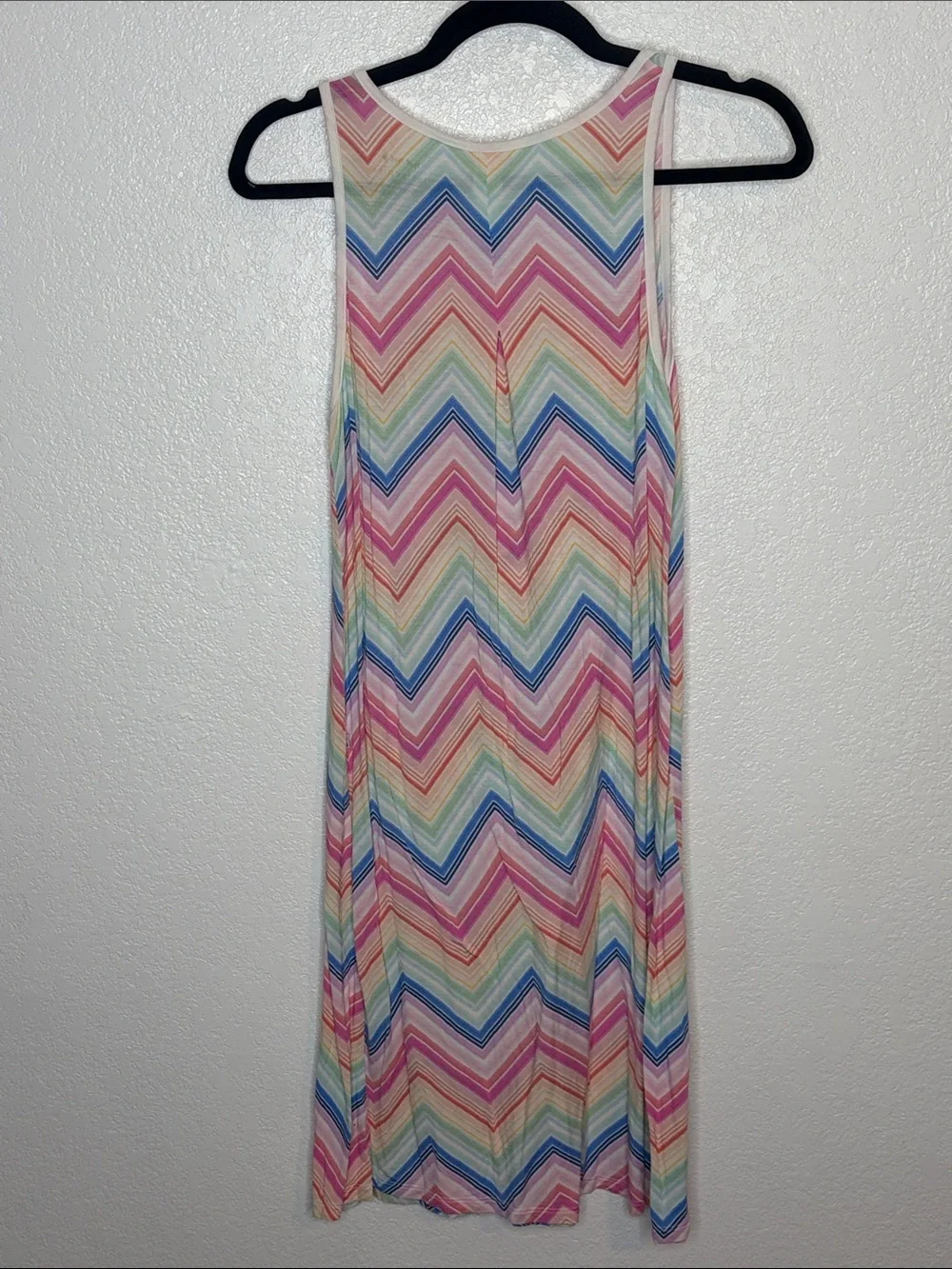 Little Sleepies Luna Multi Color Chevron Print Snap Nightgown Size Small